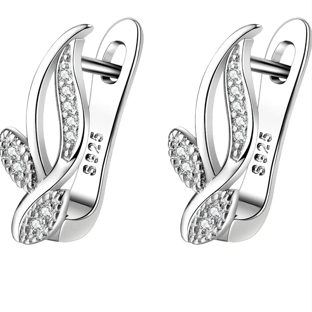 925 Sterling Silver Hypoallergenic Women's Dangle Earrings - Picture 3 of 3